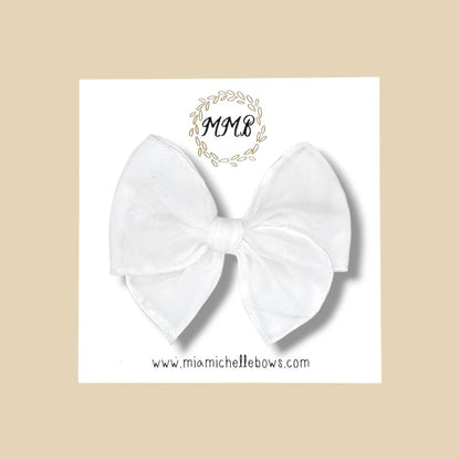 Sheer White Fairytale Bow