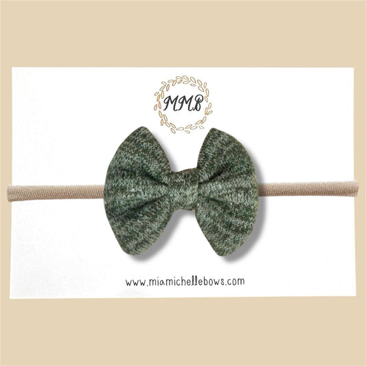 Hunter Green Sweater Bow