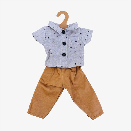 Doll—Collared Shirt & Pant Set