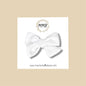 Velvet Bow in White