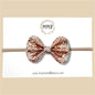 Rose Gold Glitter Bow