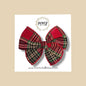 Holiday Sparkle Plaid Fairytale Bow