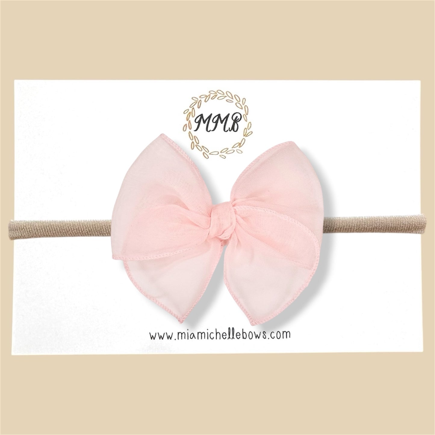 Sheer Ballet Pink Fairytale Bow