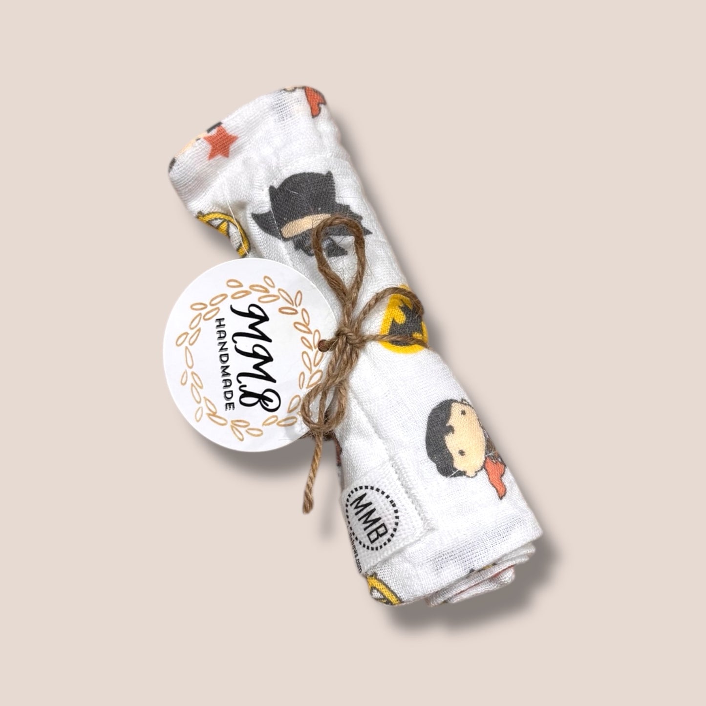 Superhero — Cotton Gauze Burp Cloth