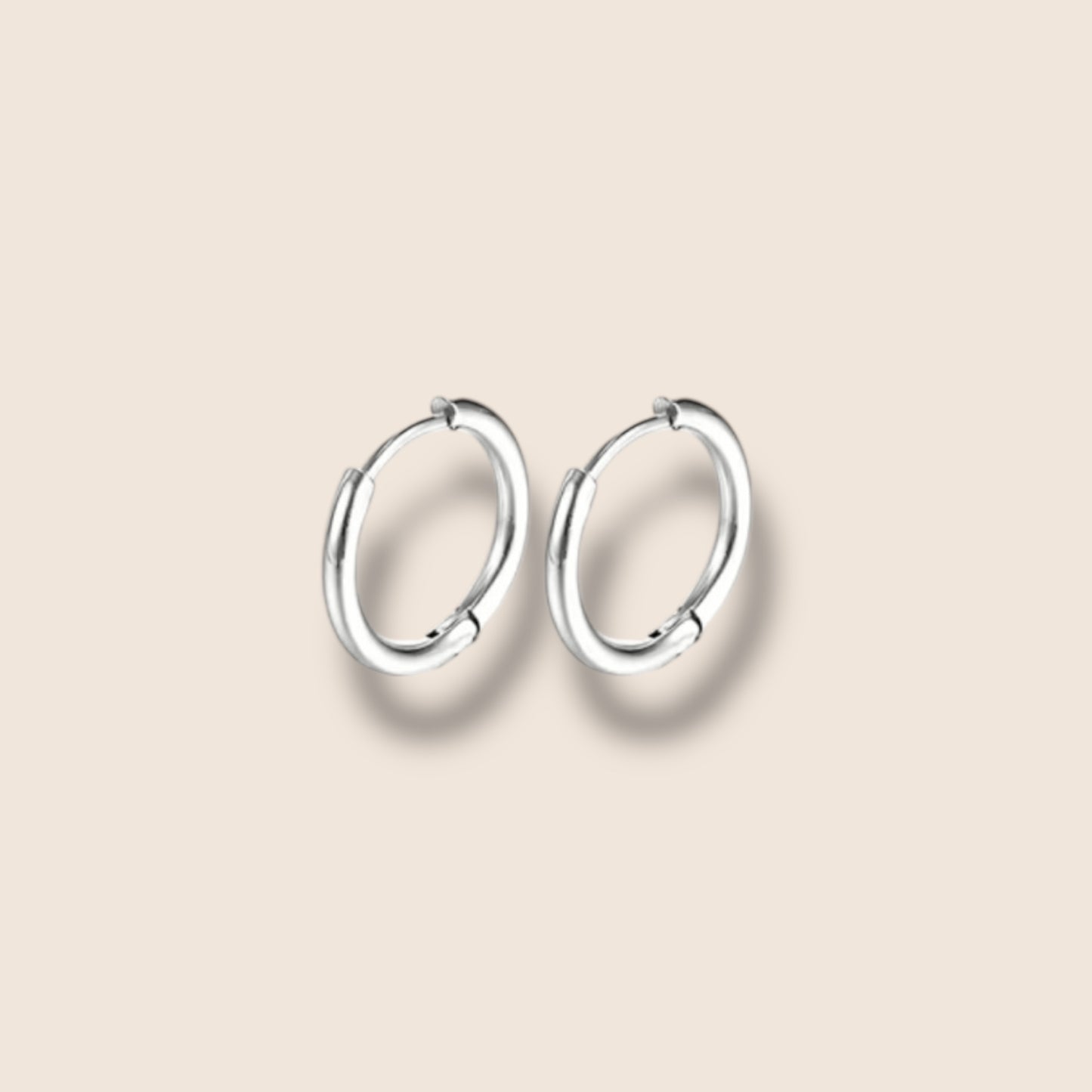 Silver Huggie Hoops