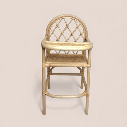 High Chair- Rattan Doll Furniture