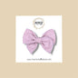 Lavender Swiss Dot Fairytale Bow
