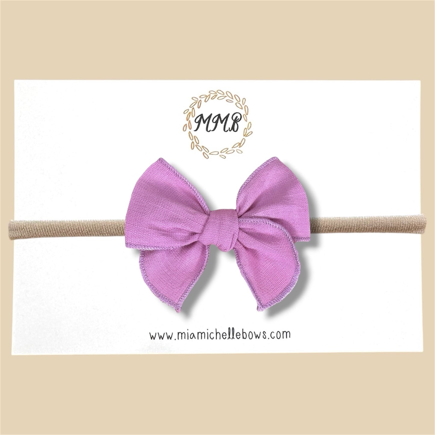 Lavender Linen Fairytale Bow