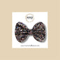 Black Confetti Glitter Bow
