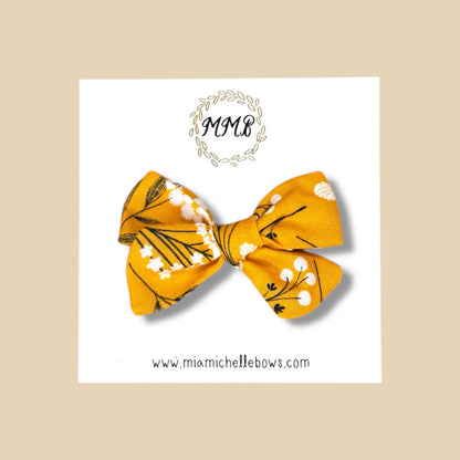 Hand-tied Mustard Meadows Bow