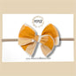 Mustard Color Block Fairytale Bow