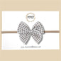 Gray Gingham Fairytale Bow