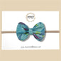 Turquoise Mod Genuine Leather Bow
