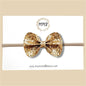 Gold Embroidered Glitter Bow