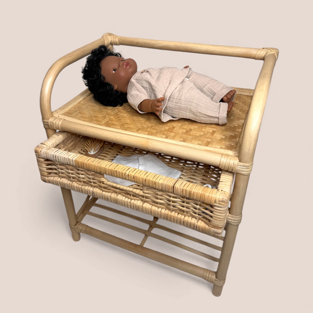 Changing Table- Rattan Doll Furniture