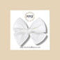 Hand-tied Gauze Bow in White