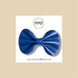 Blue Genuine Leather Bow