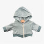 Doll—Minikane Faux Terry Zip Up Jacket in Seafoam
