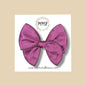 Purple Satin Fairytale Bow