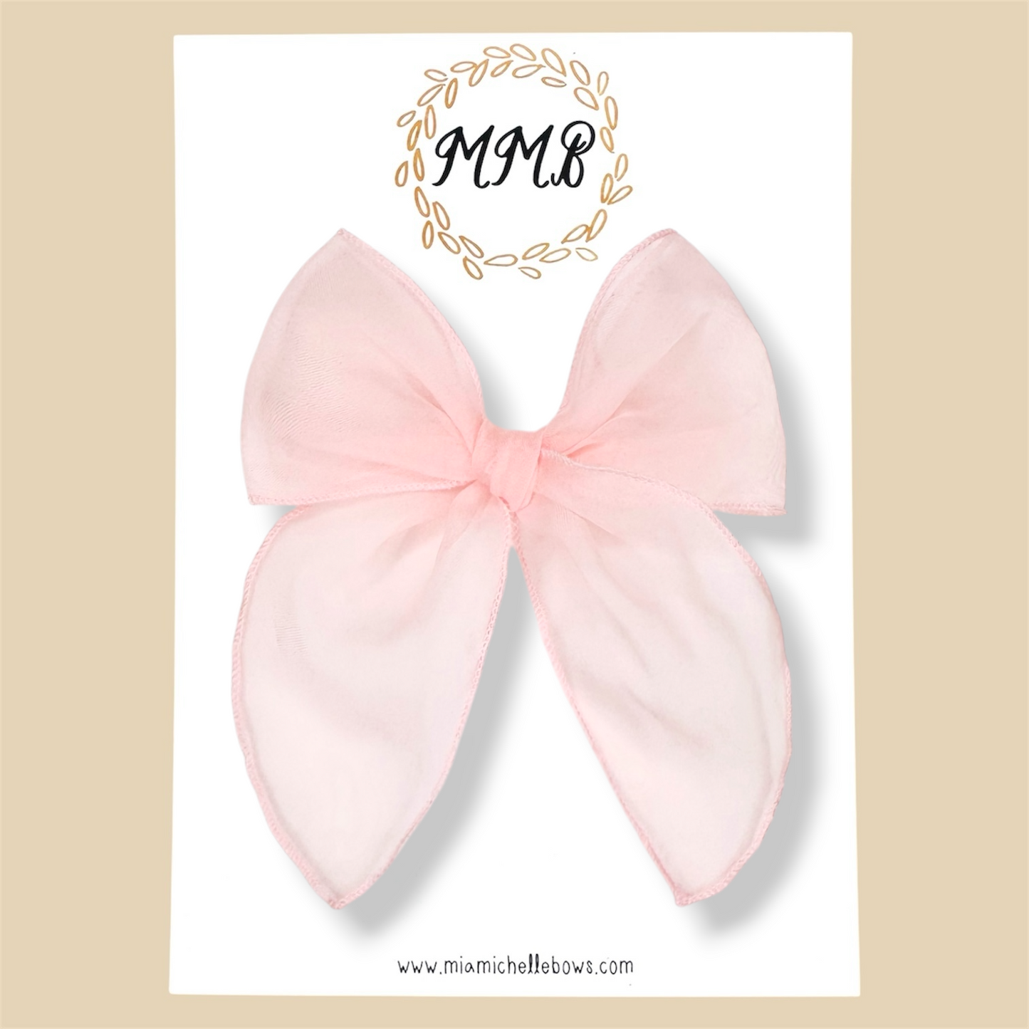Sheer Ballet Pink Fairytale Bow
