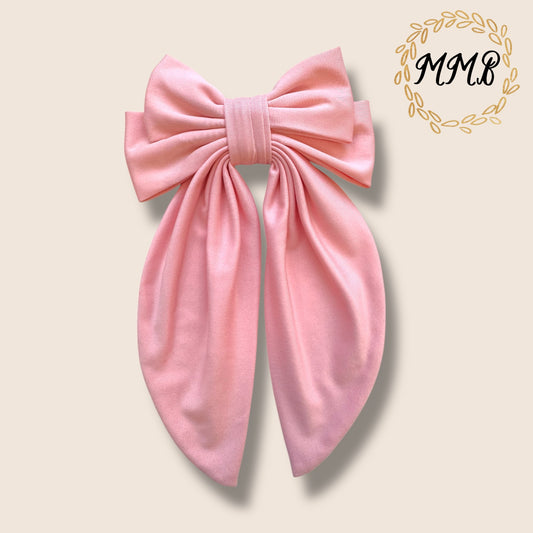 Peachy Pink Luxe Bow
