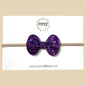 Purple Glitter Bow