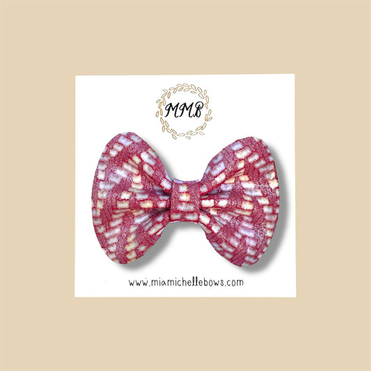 Red Mod Genuine Leather Bow