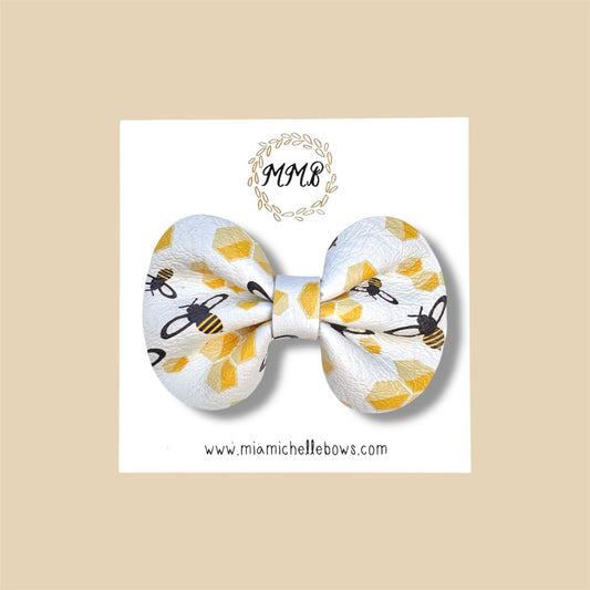 Bumble Bee Genuine Leather Bow