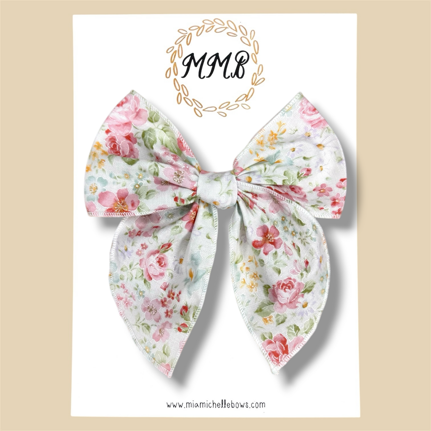 Vintage Floral Fairytale Bow