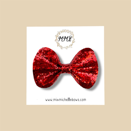 Red Glitter Bow