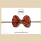 Orange Glitter Bow