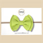 Double Layer Gauze Bow in Key Lime