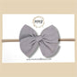 Hand-tied Gauze Bow in Gray