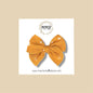 Mustard Stars Gauze Fairytale Bow