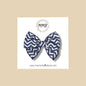 Navy Blue Chevron Fairytale Bow