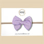 Lavender Gingham Fairytale Bow