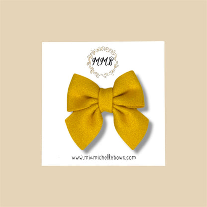Mini Felt Bow Clips