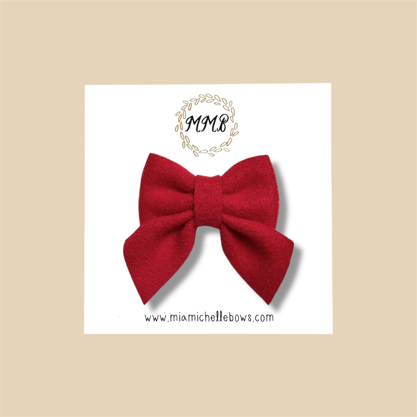 Mini Felt Bow Clips