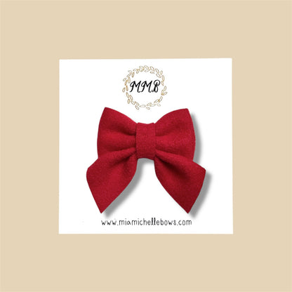 Mini Felt Bow Clips