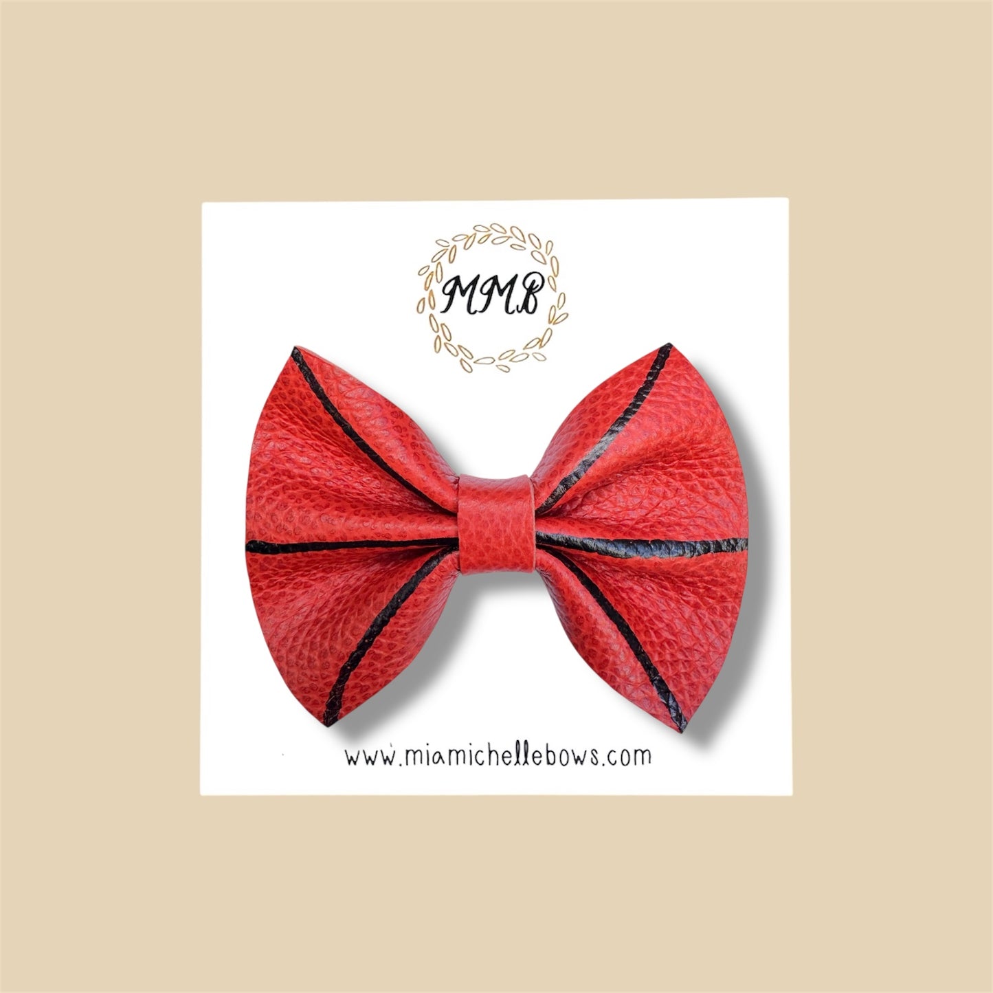 Basketball Genuine Leather Bow
