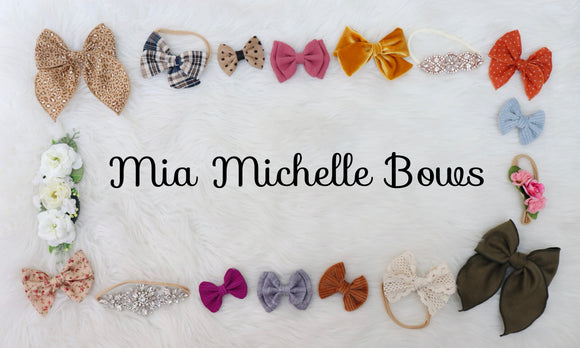Tortoise Shell Genuine Leather Bow – Mia Michelle Bows
