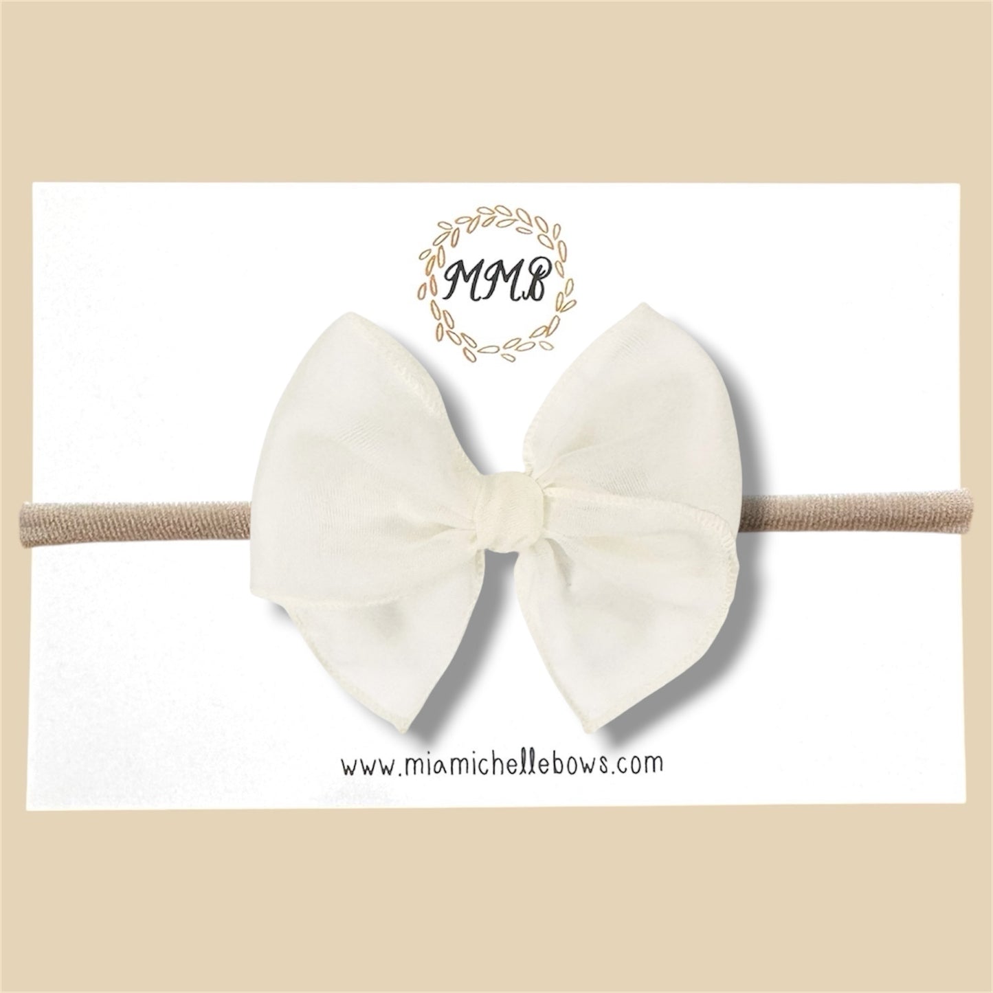Off-White Sheer Fairytale Bow