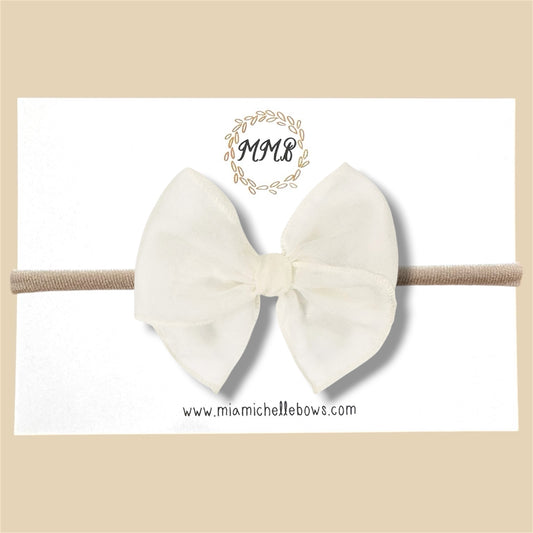 Off-White Sheer Fairytale Bow