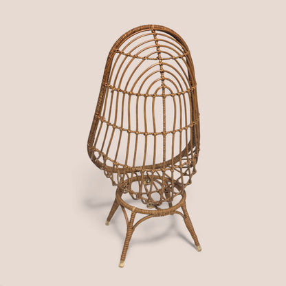 Chair- Faux Rattan Doll Furniture