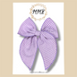 Lavender Gingham Fairytale Bow