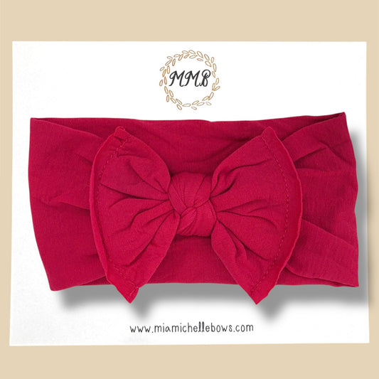 Cranberry Nylon Headwrap