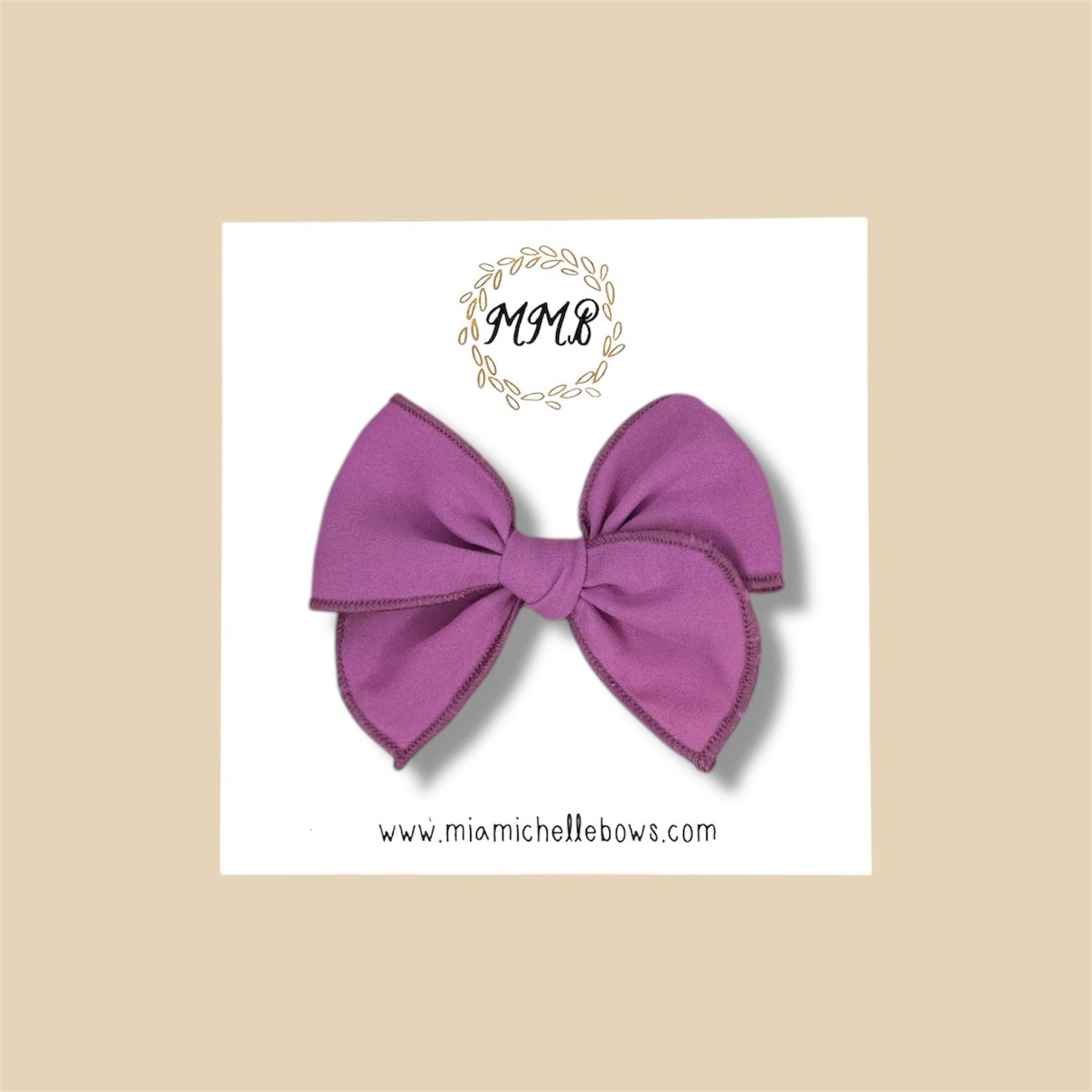 Purple Chiffon Fairytale Bow