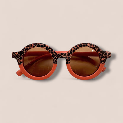 Kids Round Cheetah Sunglasses