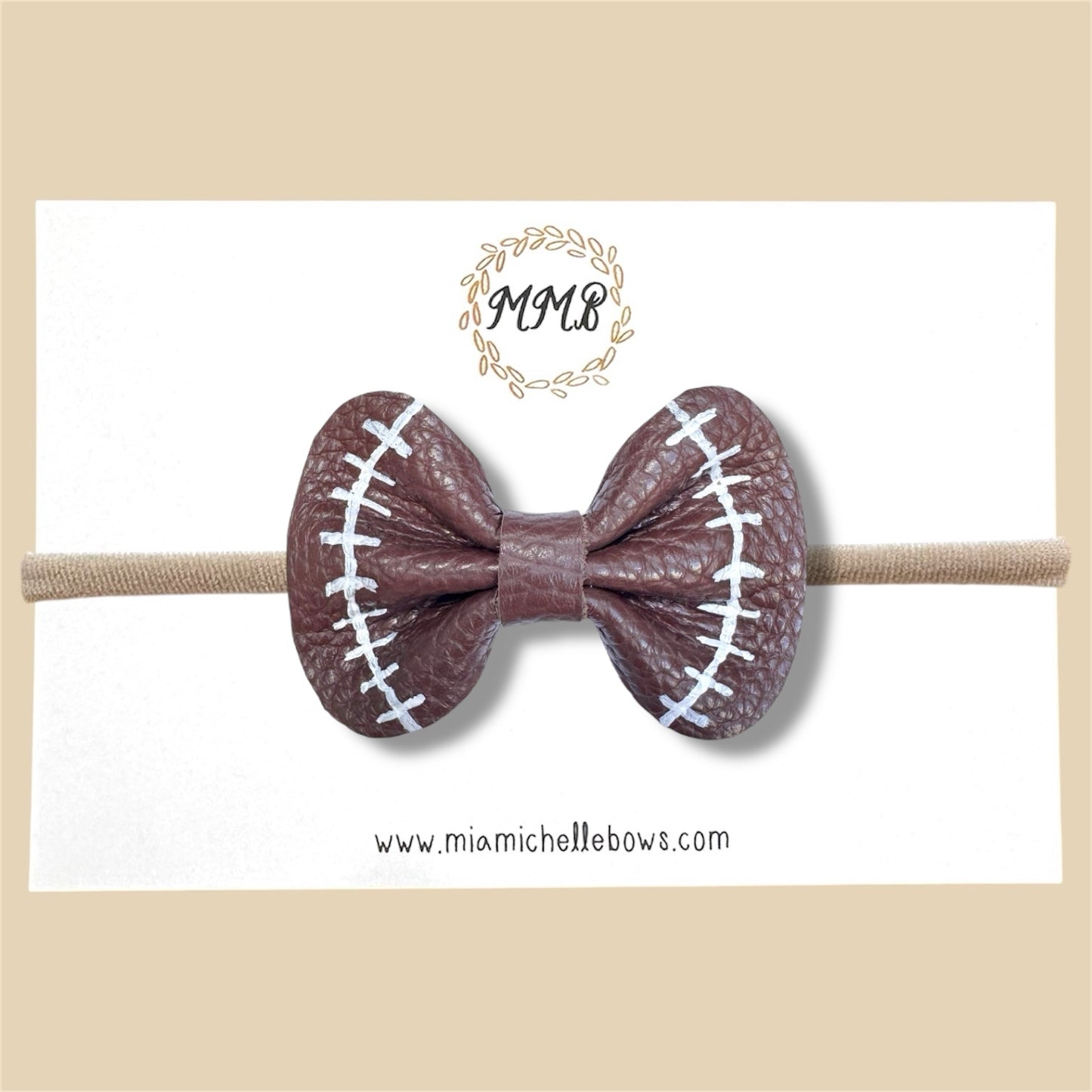 Football Genuine Leather Bow