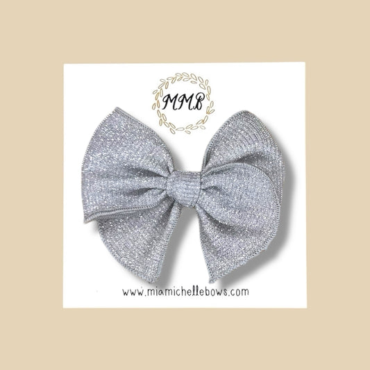 Silver Sparkle Fairytale Bow